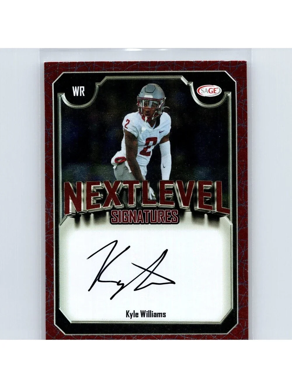 2025 Sage - Kyle Williams Next Level Signatures NLS-KW - Washington St Cougars